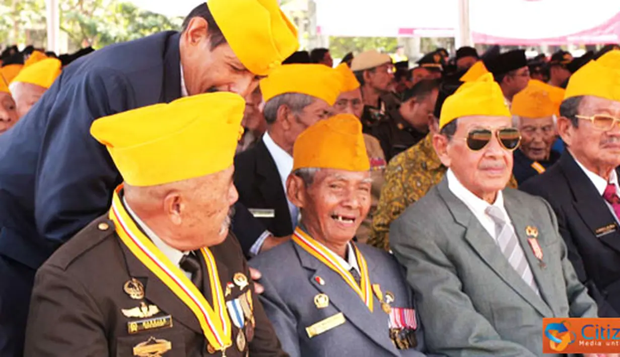 Citizen6, Bogor: Sejumlah Veteran Perjuangan juga menghadiri acara upacara Hut RI Ke-66. (Pengirim: Tri Iswanto)
