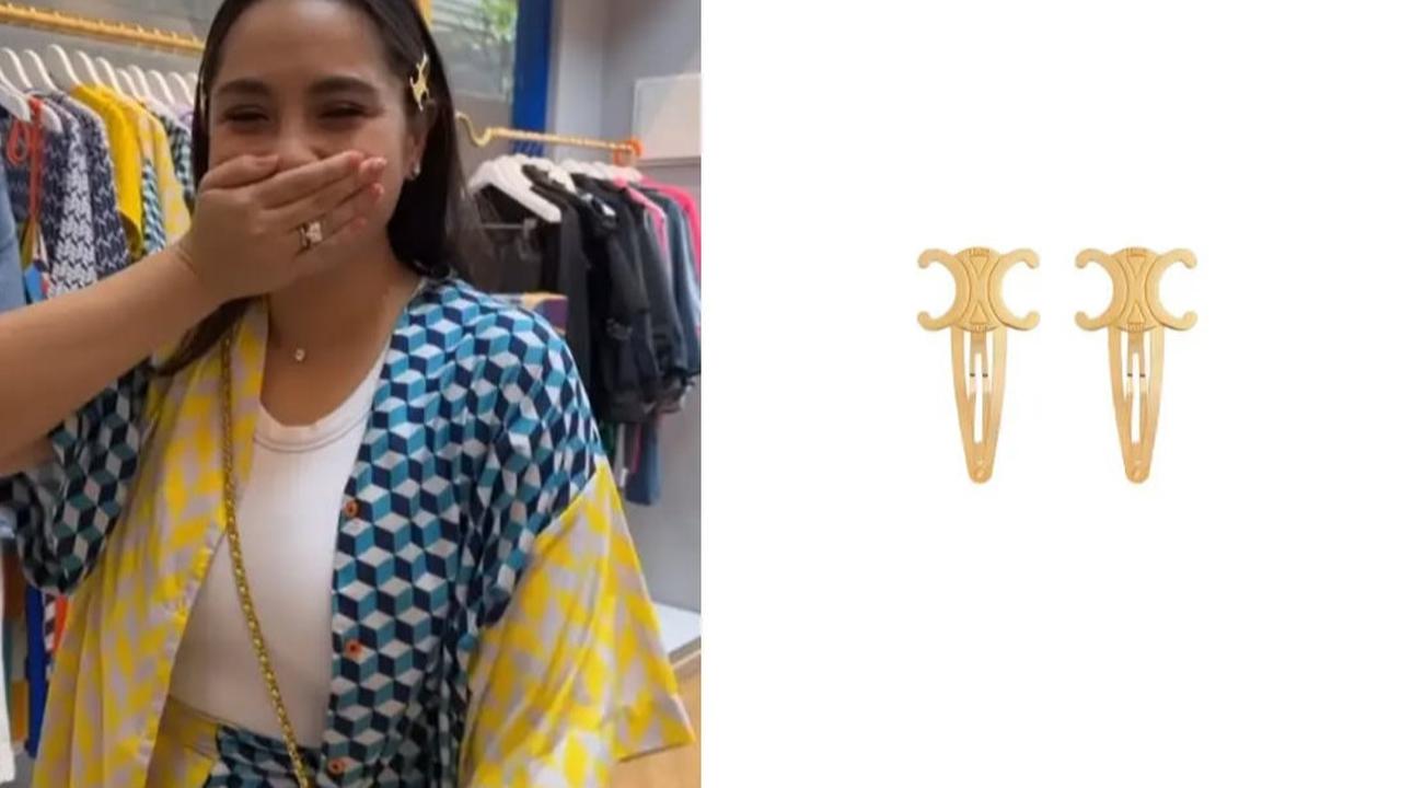 Koleksi Jepit Rambut Mungil Nagita Slavina Harganya Bikin Syok, Keluaran Celine Hingga Louis Vuitton