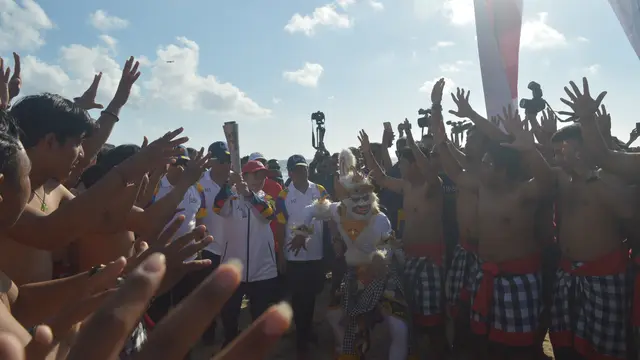 torch relay asian games 2018 tiba di bali