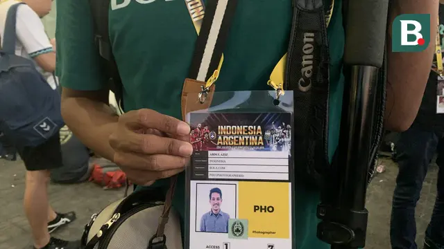 Akreditasi pertandingan uji coba Timnas Indonesia Vs Argentina