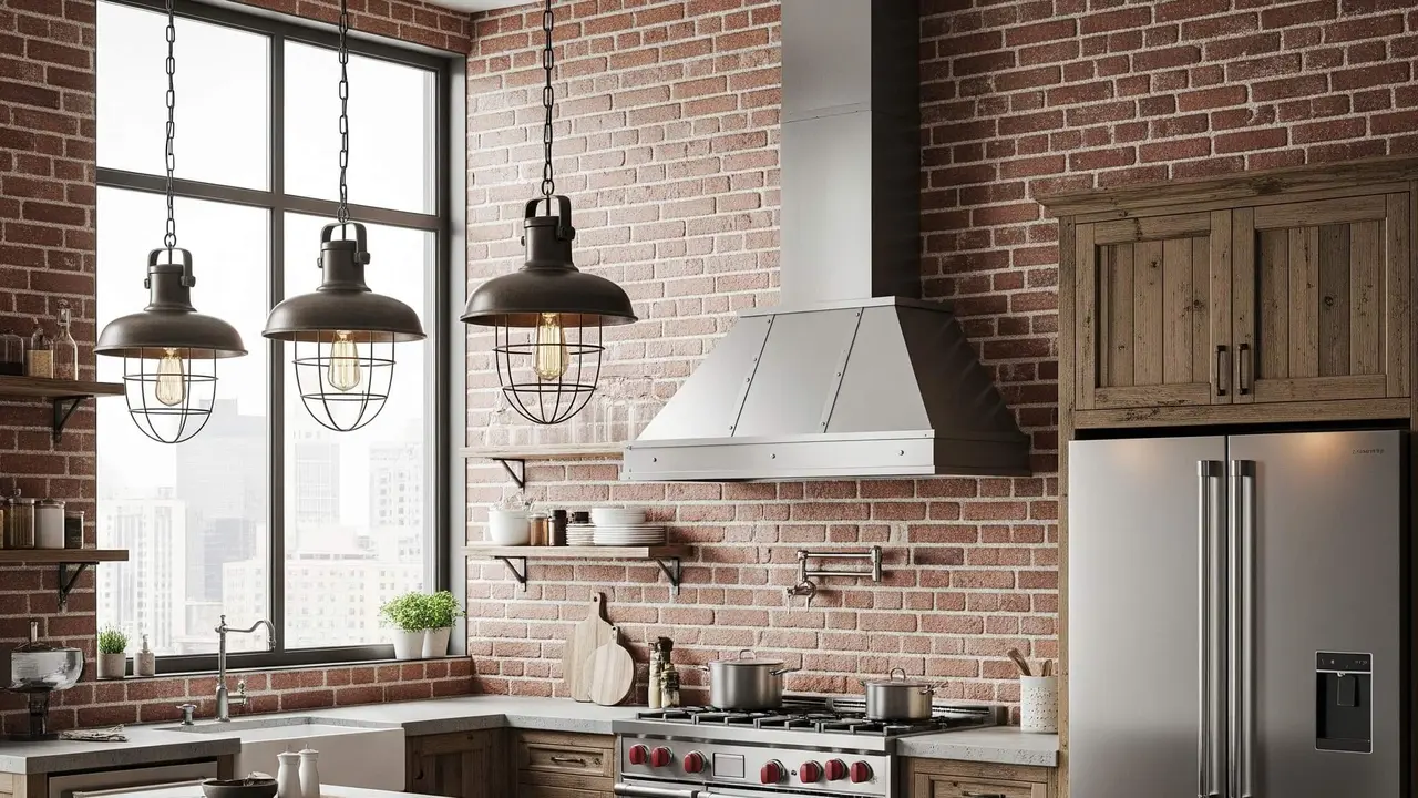 Desain Dapur Modern Klasik dengan Kitchen Set Bentuk U