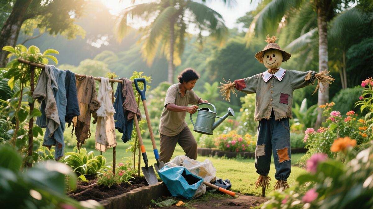 8 Trik Cerdas Sulap Baju Bekas Jadi Amunisi Serba Guna di Kebun, Ramah Lingkungan