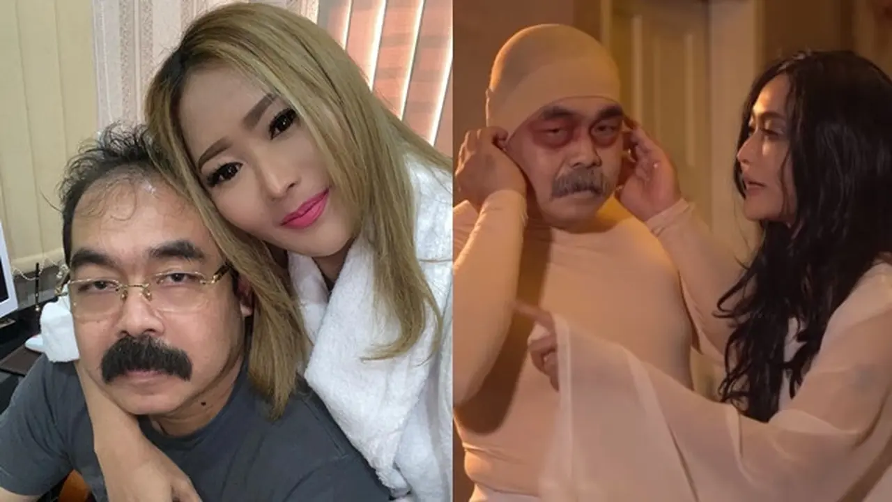 6 Momen Inul Daratista dan Suami Dandan Jadi Hantu, Hasilnya Bikin Pangling
