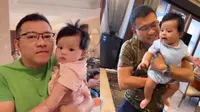 Anang Hermansyah memang begitu bahagia dengan kehadiran Baby Ameena, anak Aurel Hermansyah dan Atta Halilintar. Seperti yang diketahui, bayi tersebut merupakan cucu pertamanya. (instagram.com/ananghijau)