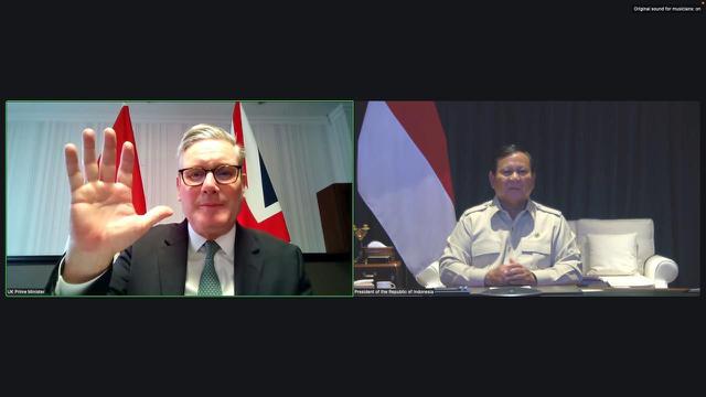 Presiden Prabowo Subianto melakukan pertemuan melalui konferensi video dengan Perdana Menteri (PM) Inggris Keir Starmer pada Sabtu (22/11/2025).