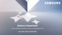 Samsung mulai sebar undangan jadwal acara Galaxy Unpacked 2024 yang kali ini akan digelar di Paris. (Dok: Samsung)