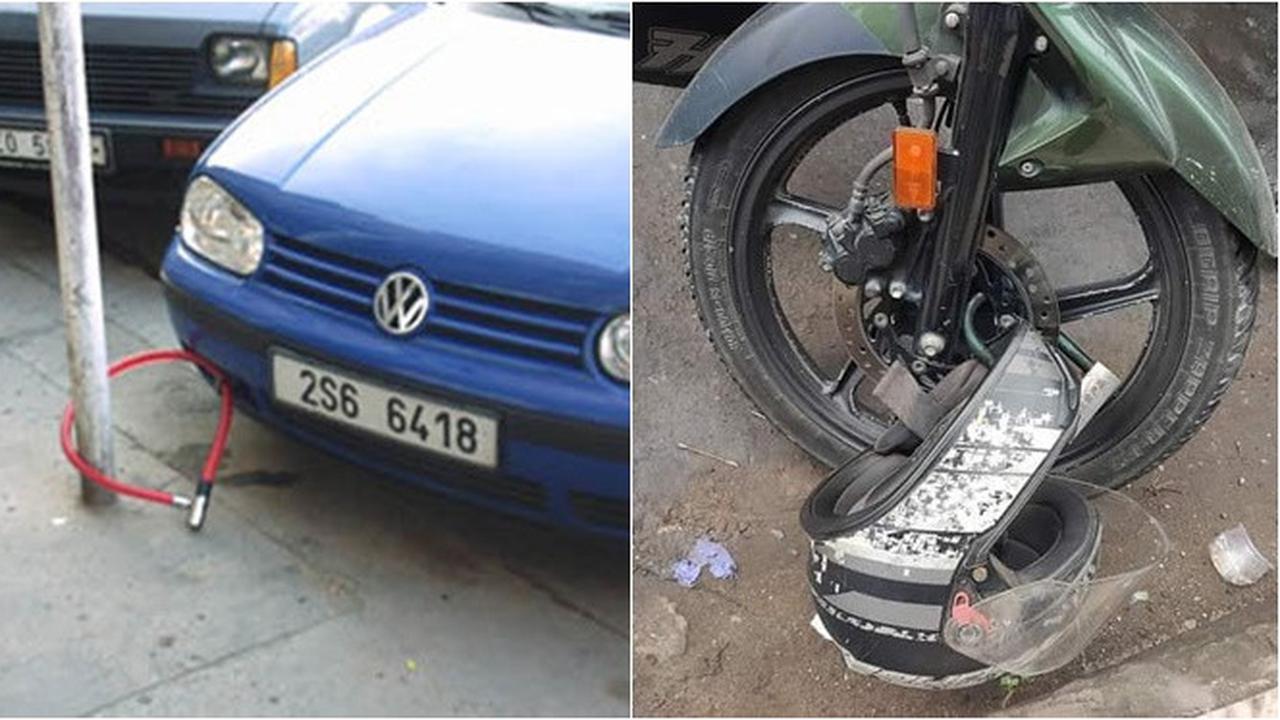 7 Potret Cara Orang Amankan Kendaraan Dari Maling Ini Kocak