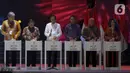 Presiden Joko Widodo (ketiga kiri) bersama Sekretaris Kabinet Pramono Anung (kedua kiri), Menteri Koperasi dan UKM Teten Masduki (kelima kiri), Pj Gubernur DKI Jakarta Heru Budi Hartono (keempat kiri) dan Direktur PT JIExpo Karuna Murdaya (kiri) membuka Pekan Raya Jakarta atau Jakarta Fair 2024 di Jakarta International Expo Kemayoran, Rabu (12/6/2024). (Liputan6.com/Herman Zakharia)