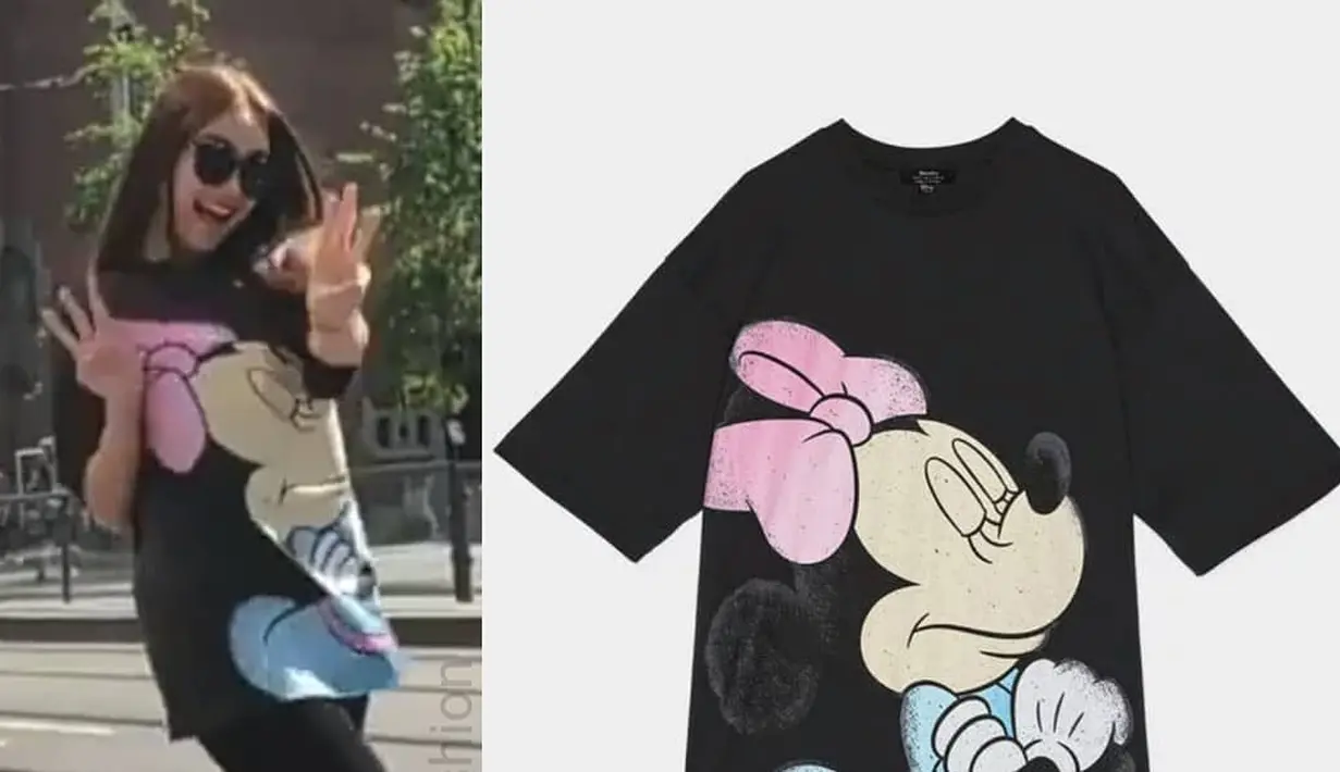 Ada juga T-Shirt menggemaskan dengan Minnie Mouse koleksi dari Bershka seharga Rp339.900. 