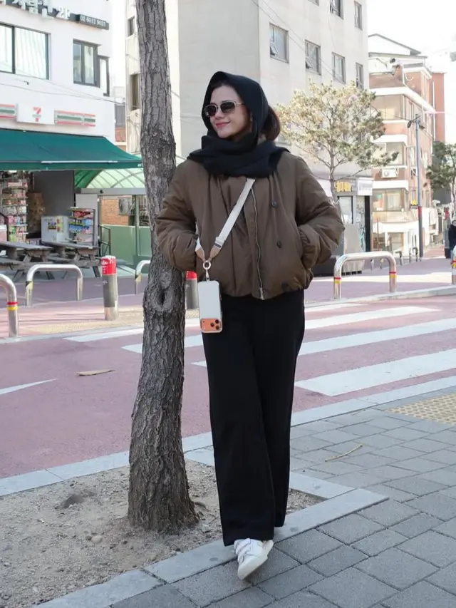 Audi Marissa di Korea Selatan saat musim dingin sebelum turun salju pertama. [@audimarissa]