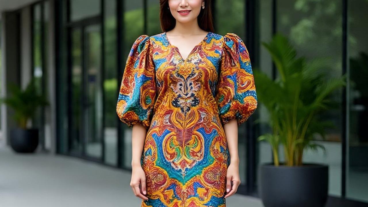 Ilustrasi Tunik Batik