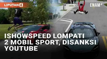 iShowSpeed membuat sensasi dalam siaran langsungnya di kanal Youtube miliknya. Ia melompati dua mobil sport yang ngebut, yakni Lamborghini dan McLaren. Meski berhasil menaklukkan kedua mobil sport tersebut, ia harus membayarnya dengan sanksi.