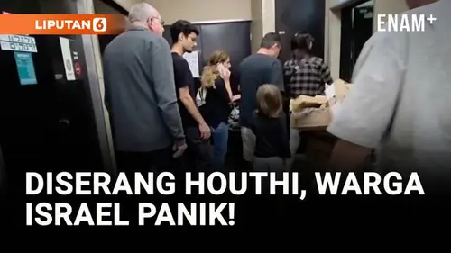 VIDEO: Serangan Rudal Houthi Picu Kepanikan Warga Israel