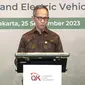 Ketua Dewan Komisioner Otoritas Jasa Keuangan (OJK) Mahendra Siregar dalam OJK International Research Forum 2023, di Jakarta, Senin (25/9/2023). (Arief/Liputan6.com)