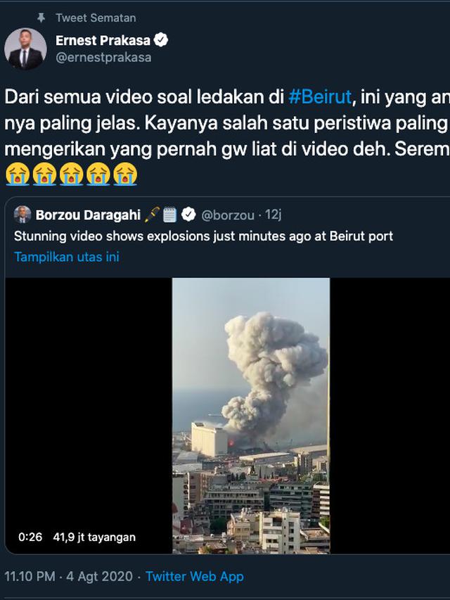 Unggahan Ernest Prakasa