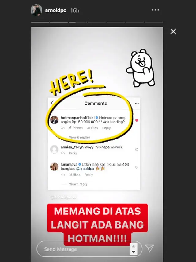 Hotman Paris Beli Popcorn Buatan Chef Arnold Seharga Rp 50 Juta, Bikin Melongo
