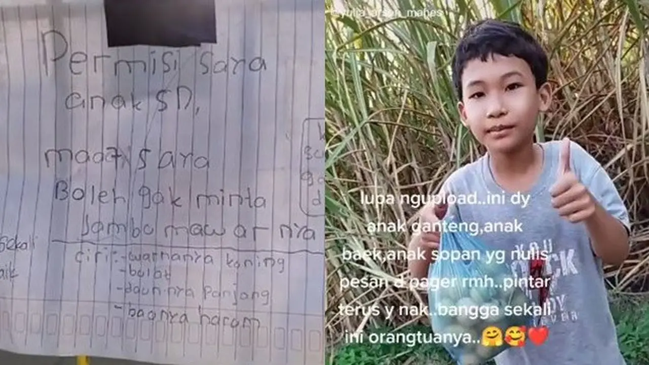 Tak Ingin Mencuri, Cara Bocah Minta Buah Jambu Ini Bikin Kagum