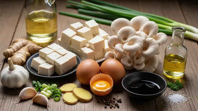 Bahan Membuat Sup Jamur Tiram, Tahu, dan Telur