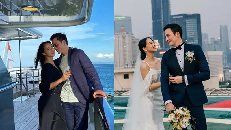 6 Momen Mesra Mike Lewis dan Janisaa Pradja Bulan Madu di Maldives