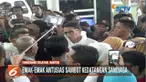 Sandiga Uno dengarkan aspirasi para pedagang, sopir angkot, dan pengemudi ojek di sekitar Pasar Jombang, Tangerang, Banten.