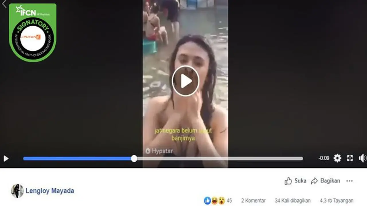 [Cek Fakta] Gambar Tangkapan Layar Video Banjir Jakarta