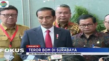 Presiden Jokowi menuturkan UU terorisme ini merupakan payung hukum yang penting bagi aparat kepolisian untuk menindak tegas terorisme.