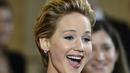Aktris Hollywood yang sedang naik daun, Jennifer Lawrence, kerap melakukan perubahan gaya yang variasi untuk rambutnya. (Bintang/EPA)