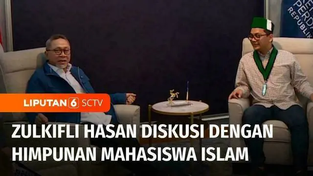 Menteri Perdagangan, Zulkifli Hasan berdiskusi dengan Pengurus Besar Himpunan Mahasiswa Islam di kantor Kementerian Perdagangan Republik Indonesia, Jakarta. Sejumlah agenda dibahas dalam pertemuan tersebut.