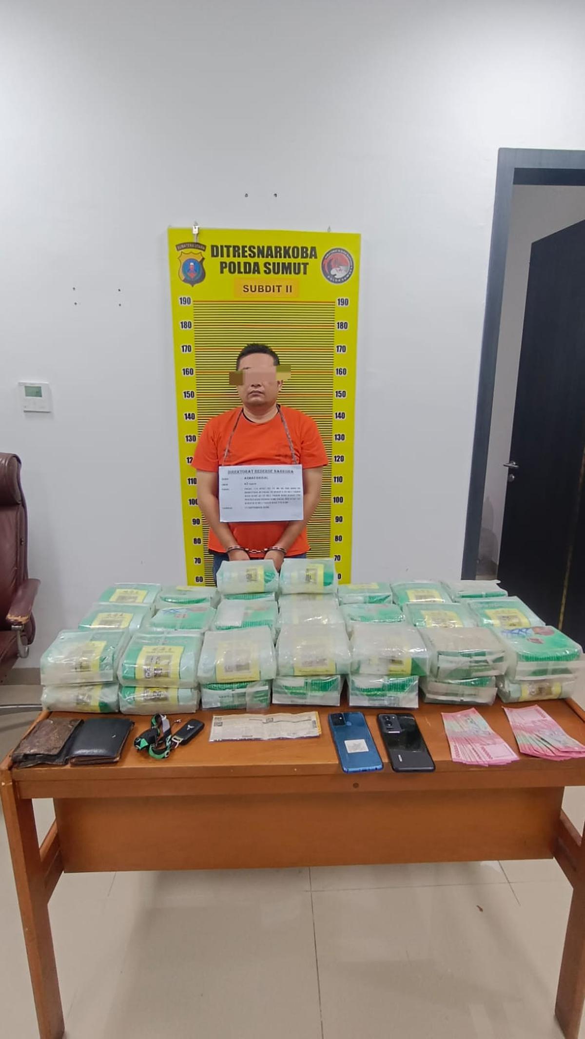 Dua Kurir Sabu Asal Medan Ditangkap Polisi. (Dok. Istimewa)