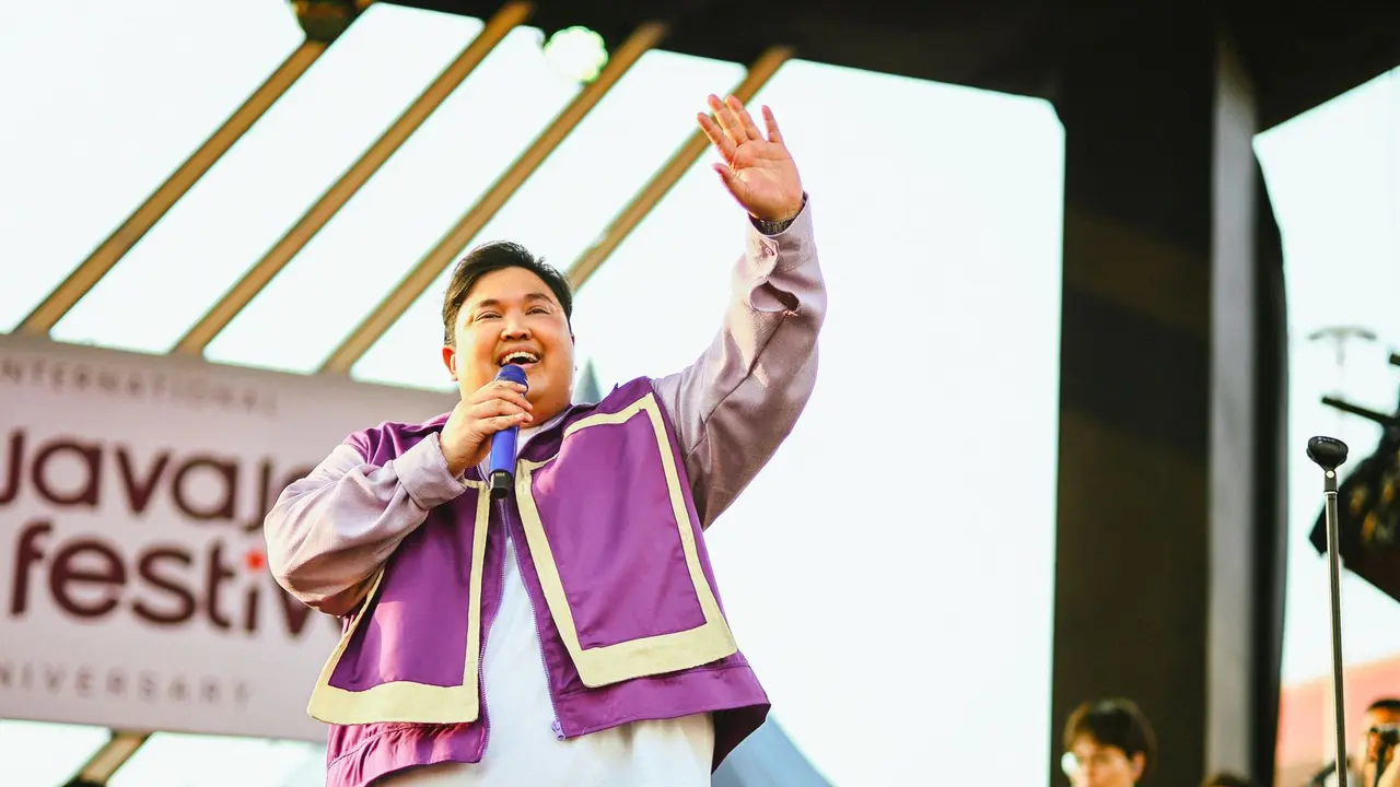 Ear Sun tampil di panggung Java Jazz 2025 di Jakarta, 30 Mei 2025.