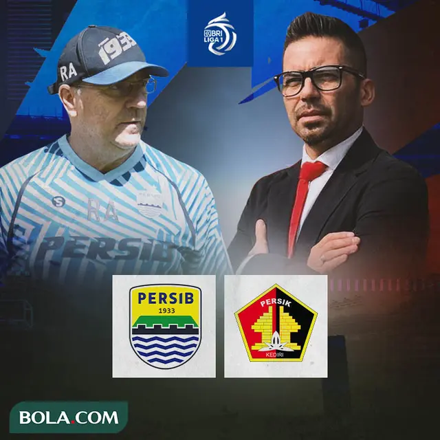 BRI Liga 1 - Duel Pelatih - Persib Bandung Vs Persik Kediri