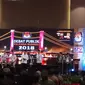 Ishak Mekki-Yudha Pratomo memaparkan visi misinya dalam Debat Publik Pilkada 2018 (Liputan6.com / Nefri Inge)