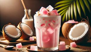 Simak Keuntungan Es Kopyor Agar-Agar saat Berbuka Puasa! (Image by AI).