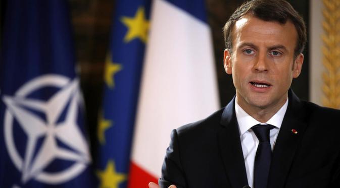 Presiden Prancis Emmanuel Macron (AP/Phillipe Wojazer)