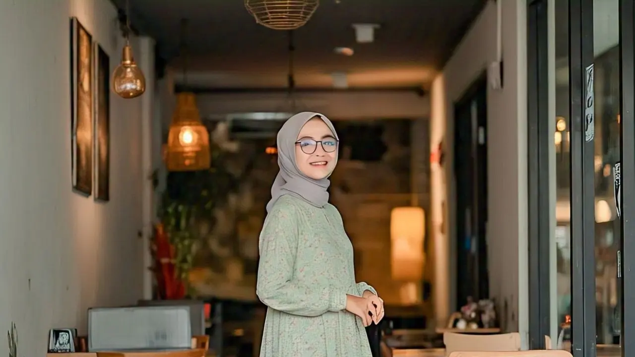 Model Gamis Syari Warna Pastel untuk Berbagai Acara/via Meta AI