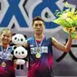 Ganda campuran Indonesia Ronald Alexander/Melati Daeva Octavianti merebut gelar juara Chinese Taipei Open Grand Prix 2015, Minggu (18/10/2015). (Liputan6.com/Humas PP PBSI)