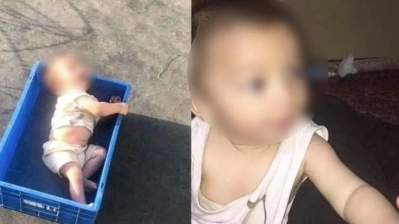 Bayi 7 bulan terpisah dari orang tua saat kerusuhan di bandara Kabul (Sumber foto: Twitter @asvakanews)