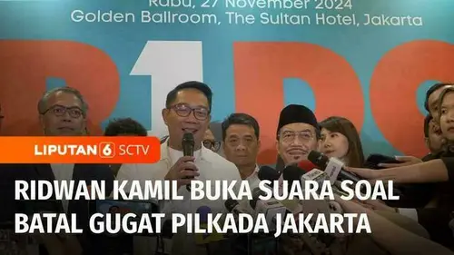VIDEO: Pasangan Rido Terima Hasil Pilkada Jakarta yang Ditetapkan KPUD