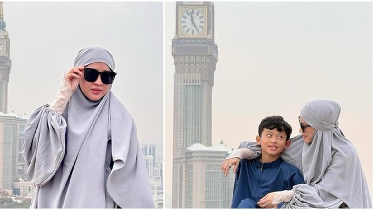 7 Potret Miro Materazzi, Anak Okie Agustina dan Gunawan Dwi Cahyo, Jalani Umrah Bersama Sang Ibu