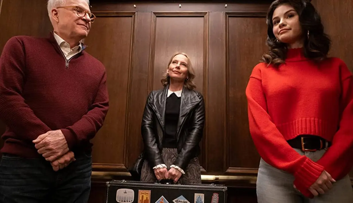 Drama misteri Only Murders in the Building yang dibintangi Steve Martin, Martin Short, dan Selena Gomez. (Hulu via IMDb)