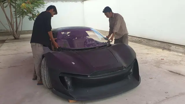Prototipe supercar Mada 9 yang dibuat Afghanistan. (Dok. Propakistani)