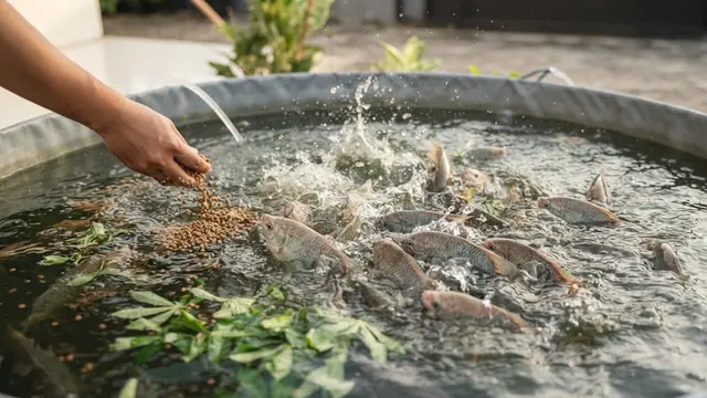 Budidaya gurame tanpa kolam tanah untuk panen yang melimpah di lahan sempit pekarangan rumah melalui aturan pemberian pakan harian