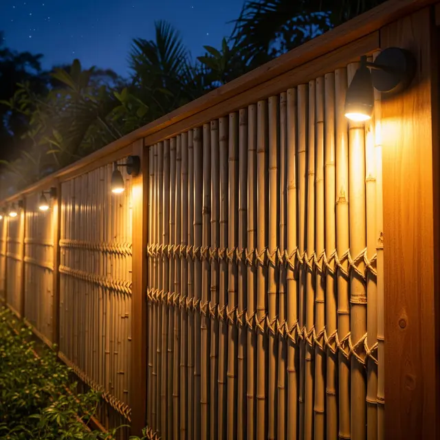 Ide Pagar Rumah Low Budget dari Pipa PVC dan Bambu