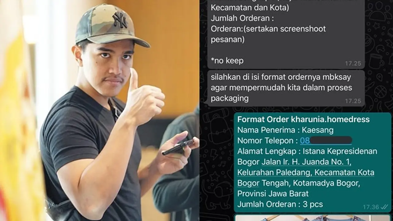 Viral Kaesang Pangarep Iseng Jahili Penipu, Sampai Diblok Akun Olshop