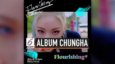 Eks personel girlband I.O.I, Chungha merilis mini albumnya yang berjudul Flourshing. Judul mini albumnya sama dengan judul single yang dirilisnya.