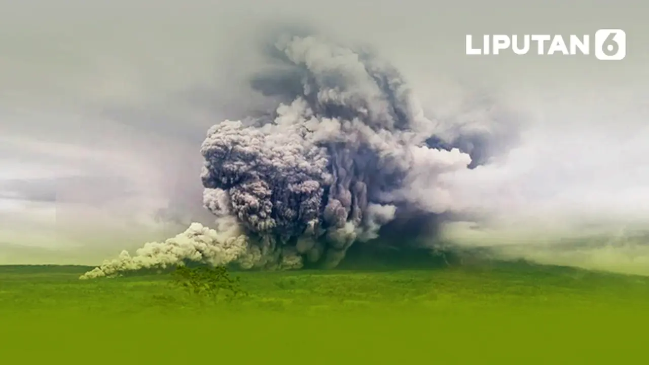 Banner Infografis Erupsi Semeru hingga Upaya Mitigasi.
