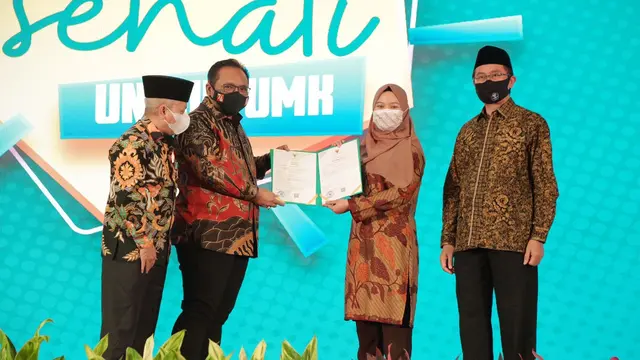 Menteri Agama Yaqut Cholil Qoumas meluncurkan Program Sertifikasi Halal Gratis atau Sehati bagi pelaku Usaha Mikro dan Kecil (UMK). (Dok Kemenag)