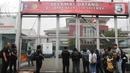 Suasana Lembaga Pemasyarakatan (Lapas) Kelas II A Salemba jelang pemindahan terpidana kasus pembunuhan berencana terhadap Nofriyansyah Yosua Hutabarat, Bharada Richard Eliezer Pudihang Lumiu, Jakarta, Senin (27/2/2023). Richard Eliezer resmi dipindahkan dari Rutan Bareskrim Mabes Polri menuju Lembaga Pemasyarakatan (Lapas) Salemba Jakarta Pusat, Senin siang. (Liputan6.com/Herman Zakharia)