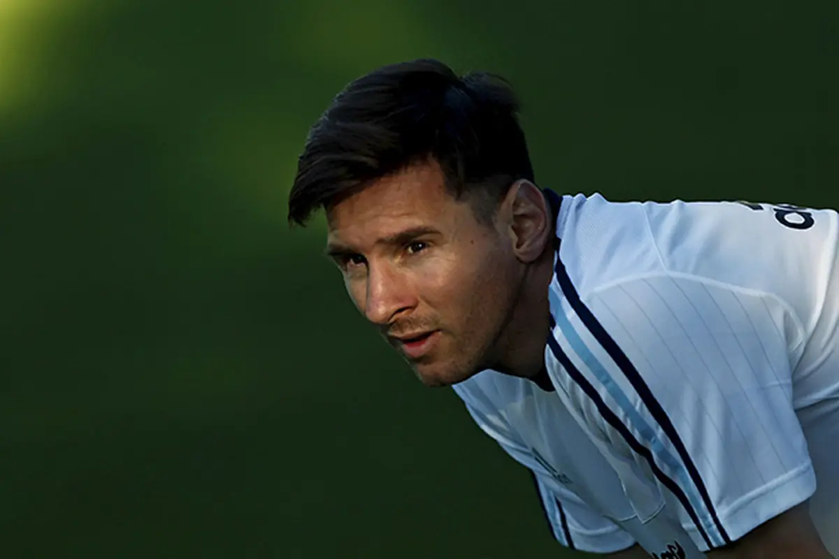 Lionel Messi Latihan Jelang Copa America 2015