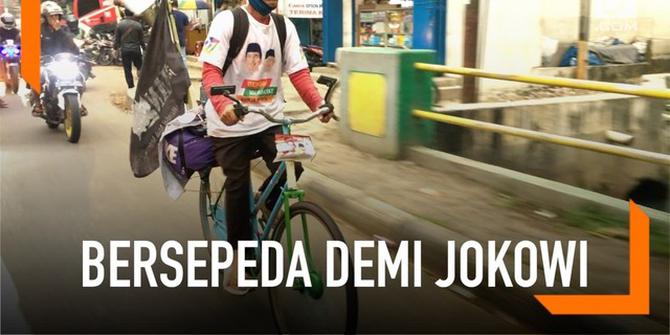 VIDEO: Dukung Jokowi, Kakek Ini Bersepeda dari Jepara